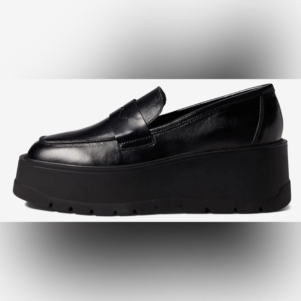 FREE PEOPLE NICO PLATFORM LOAFER BLACK NWOB SIZE 6